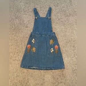 Princess Highway | Denim Floral Embroidered Pinafore, women’s AU 6, US 0